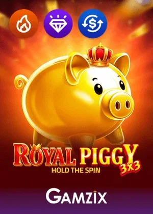 3x3 Royal Piggy Hold the Spin pokie by Gamzix at Olympia