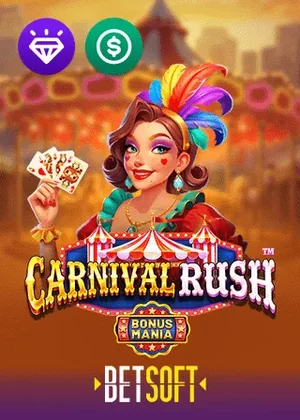 Carnival Rush pokie by Betsoft at Olympia
